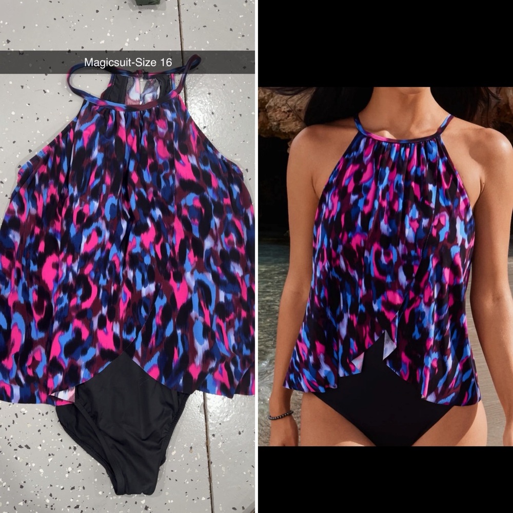 Magicsuit One Piece - Vibrant Pink and Blue
